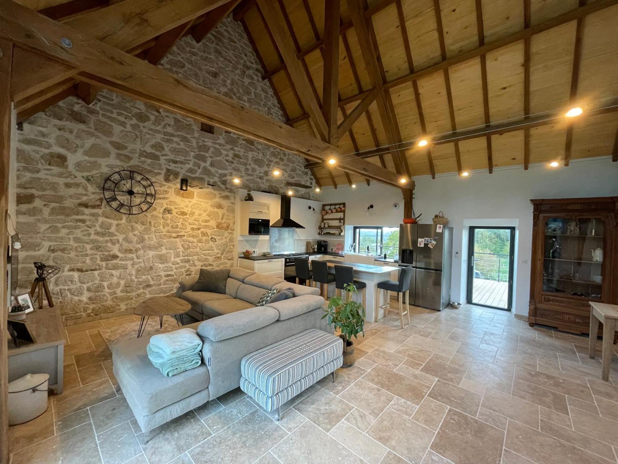 Вилла Ancienne Grange Renovee En Xaintrie Hautefage Экстерьер фото